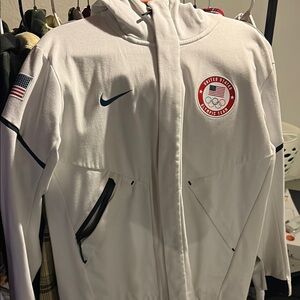 Nike White Olympic Team Jacket